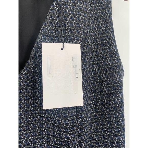 NEW THEORY EASY V SHADOW JACQUARD CAREER SHIFT DRESS SIZE 4 $385 Womens - Picture 6 of 16